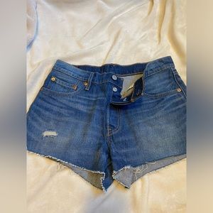 Womens Levi 501 Jean Shorts